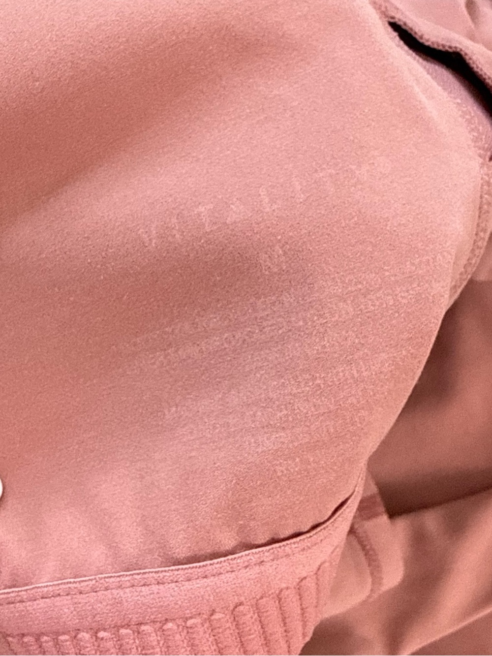 Seam-Panel Crop Tank Top in Dusty Rose - Picture 3 of 3
